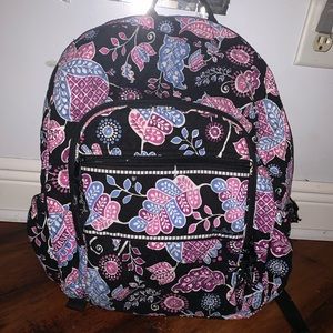 vera bradley paisley campus backpack